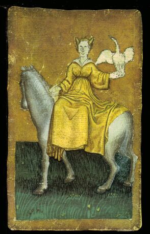 Card of Ambras deck, ca. 1440