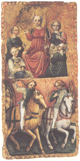 Chariot card, probably from Ferrara