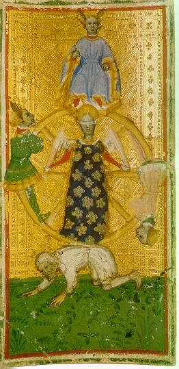 One of the oldest Tarot cards, the Fortuna of the Brera Brambilla deck